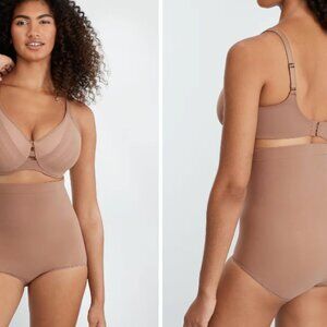 Spanx High Rise Power Panties Beige Tan Cafe Au Lait Shapewear Women's XL